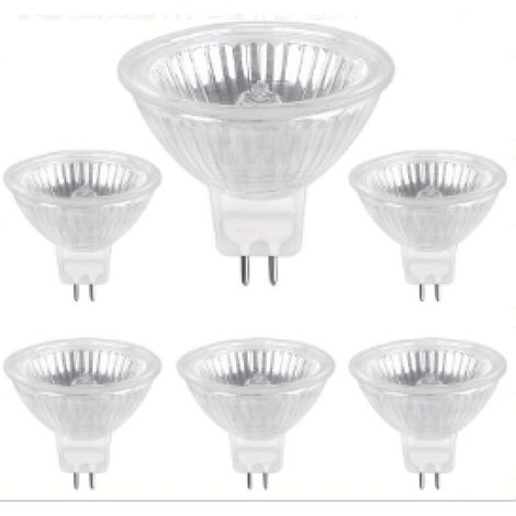 Ampoule Halogene GU5.3 50W 12V, 680lm Blanc Chaud 2700K Dimmable, Ampoule Spot Halogène MR16, pack de 6 (1/4)