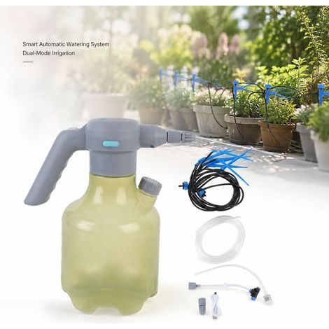 Spruzzatore elettrico da 3 litri - Irrigazione a goccia automatica - Batteria ricaricabile da 2000 mAh - Giallo (1/5)