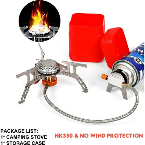 Réchaud à gaz de camping 3000W/3500W, brûleur ultraléger et séparable, idéal pour la randonnée et le camping. Réchaud à gaz portable 캠핑. (1/5)