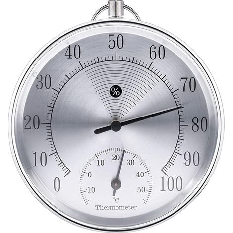 Thermomètre extérieur, thermomètre analogique mural sans fil de 10 cm (1/5)
