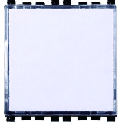 Pulsante Targa Portanome 2P 2M Campanello Colore Bianco Compatibile Con Vimar Arke