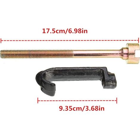 Crochet et Boulon de Support de Roue de Secours compatible avec Peug-eot 106 306 405 605 Partner compatible avec Citr-oen ZX Xsara Berlingo Saxo/Xsara Picasso 1999-2004/5 (1/5)