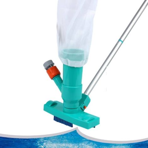 Aspirateur de piscine haut de gamme. 5 sections. manche télescopique de 1.2 m et poignée – Pour piscines hors sol. spas et étangs (1/4)
