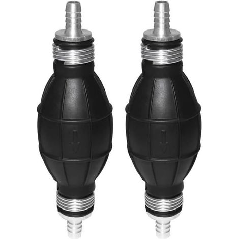 Poire Amorcage Carburant 10mm, 2 Pièces Manuelle Ligne de Carburant Pompe, Pompe Transfert Carburant Liquide pour Auto Automobile (1/4)