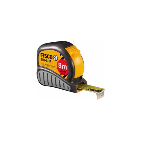 Flexómetro Fisco TRI-LOK negro 8 metros 25 mm