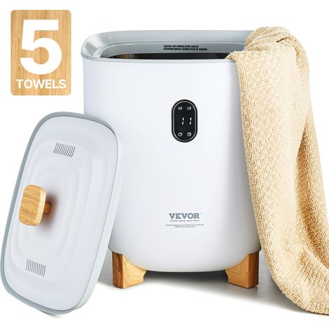 VEVOR Calentador de Toallas 25 L con Pantalla LED y Columnas Calefactoras en Parte Inferior Calentador de Toallas Inteligente con Temporizador Ajustable para Baño, Manta y Pijama, Apagado Automático (1/5)