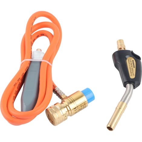 Bouton d'allumage automatique au propane, torche turbo rotative à 360° pour soudure et brasage de tuyaux gaz, longueur 59,1 pouces.