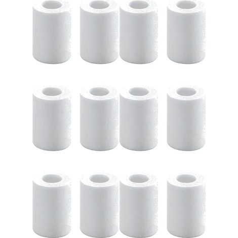 Kit de purification d'eau (12 pièces en coton PP) : filtre universel pour robinet, cuisine, salle de bain et douche, pour eau dure, filtration haute densité, coton PP (1/5)