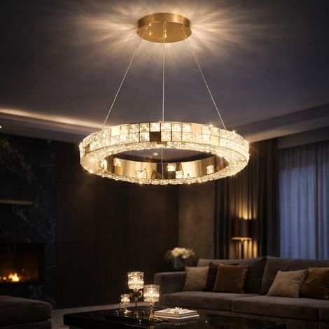 Lustre LED Telecommande 29W Hauteur Reglable Lumiere Gradable (1/5)