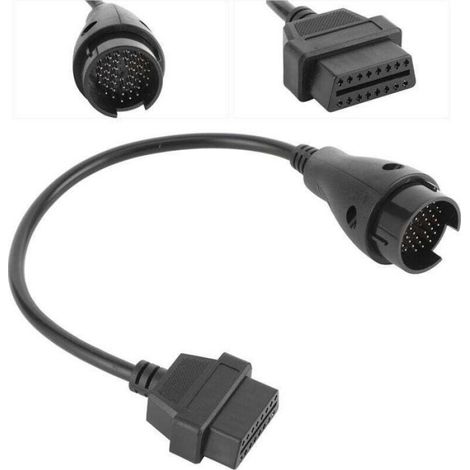 Câble Diagnostic 38 Broches vers OBD2 16 Pins - Adaptateur Mercedes-Benz - Longueur 25 cm - 1 Pièce (1/4)
