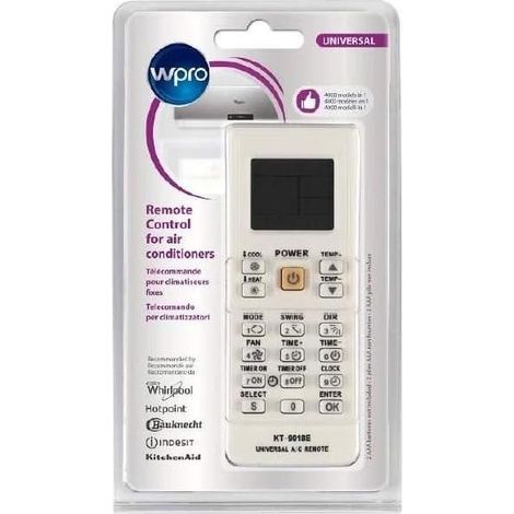 Telecomando universale per tutte le marche di condizionatori d'aria originale - Climatizzatori, Condizionatori - WHIRLPOOL - 3104908015250578546