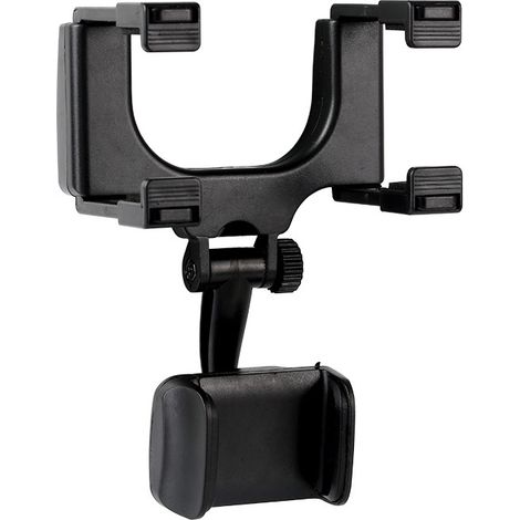 Support de téléphone de Voiture, Support De Téléphone Stand Universel De Voiture Vue Arrière Miroir Mont pour iPhone GPS Smartphone, (1/5)