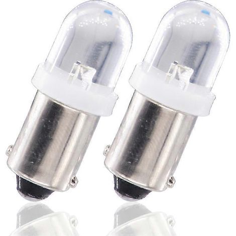 10 ST BA9S LED-lampor Bil Éclairage du tableau de bord Blanc