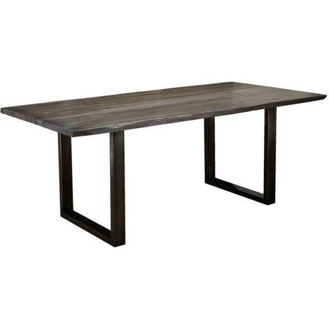 Table à manger 180x90 Palissandre laqué Smoked oak FREEFORM 0303