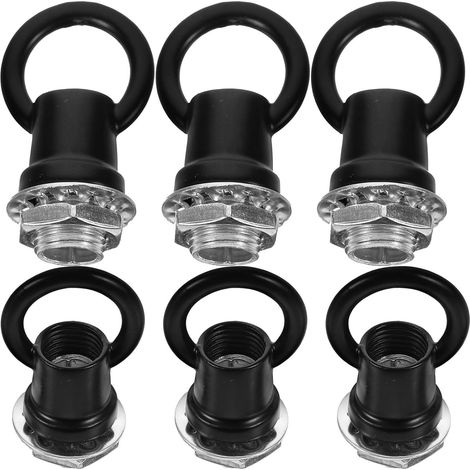 Lot de 6 boulons à œil en alliage zinc et fer pour suspensions (1/5)