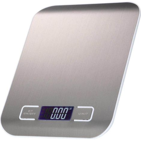 Kitchen scale, pocket scale, letter scale in stainless steel 1g-5kg white-AquaForge (1/5)