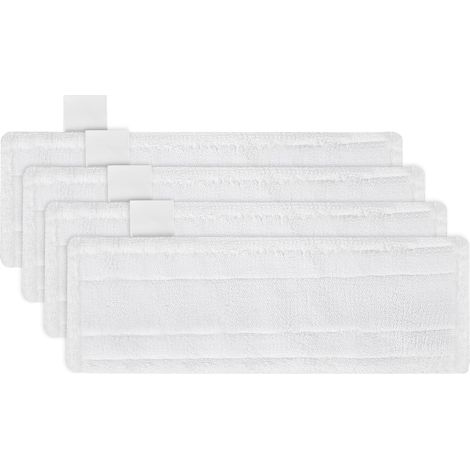 Lingette pour Nettoyeur Vapeur Karcher SC2 SC3 SC4 SC5 Chiffons Serpillières Bonnettes en Microfibre pour Karcher SC Série (lingette blanche-4pcs)-Lingette Blanche-4pcs (1/5)