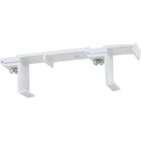 Supports de plafond Duralac - double - en aluminium - finition blanc - Boulet (1/2)