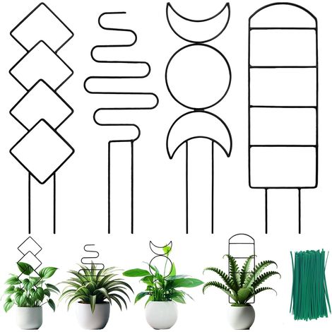 Bardusch-Ensemble de 4 supports pour plantes d'intérieur, convenant également aux plantes en pot d'extérieur, et pouvant supporter les plantes à fleurs. (1/5)