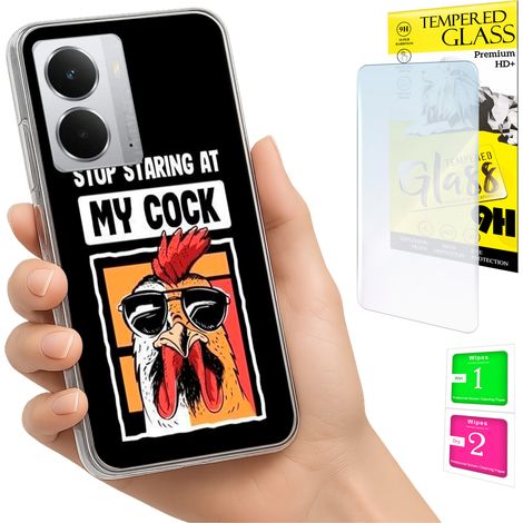 Funda para Realme 14 5G / 14T 5G con cubierta trasera para foto + cristal 9H (1/5)