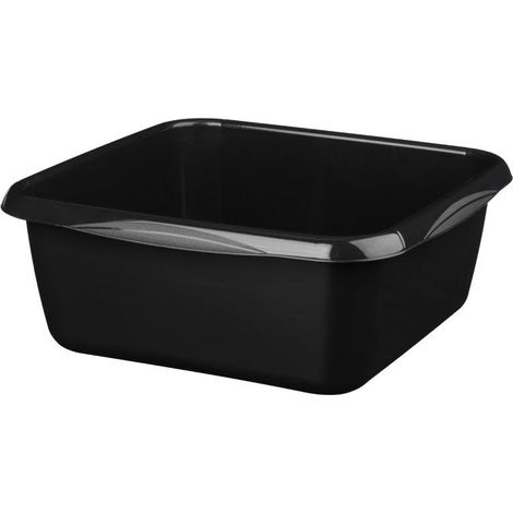 Bol de cocina cuadrado Molly de 7 l, negro, 1 unidad.