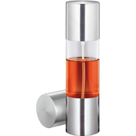 Vinaigre Pulvérisateur Trattoria en Acier Inoxydable, Argent/Transparent, 15 x 10 x 10 cm