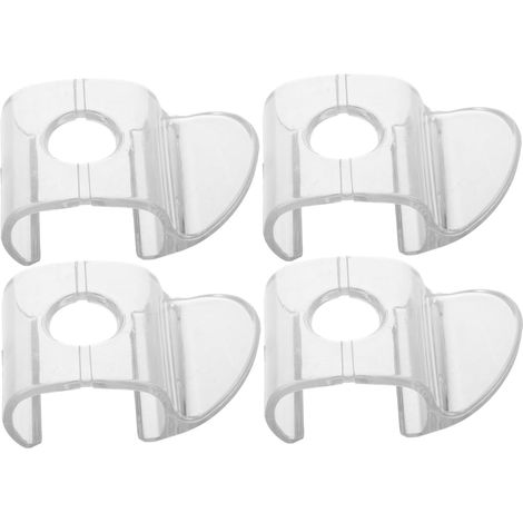 Lot de 4 Poignées Coulissement Facile sans Fil en PVC, Clips de Maintien Transparents, pour Stores Plissés et Alvéolaires pour Fenêtres (1/5)