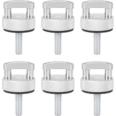 [Vis de pression rapide] [PFS] [JK JL JT] [Remplaçant résistant] PFS 6PCS Vis de pression rapide en aluminium billette et acier inoxydable avec anneau D pour Jeep JK (2007-2018), JL/JT (2018-2022) - A (1/5)