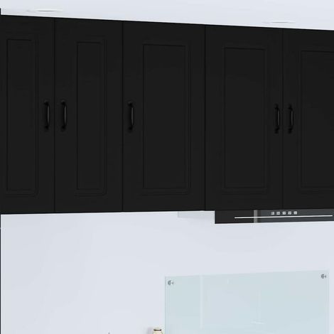 Dishwasher Panel Kalmar Black 40 x 31 x 80 cm Engineered Wood vidaXL (1/5)