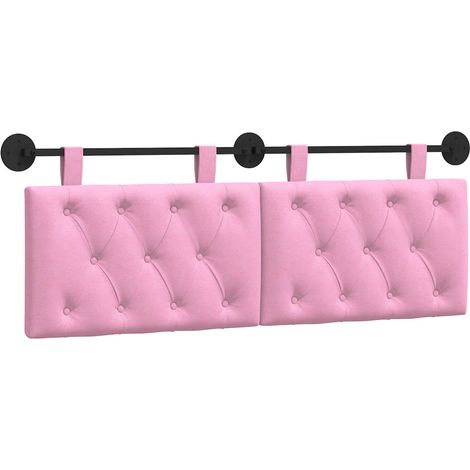 Maison Exclusive - Tête de lit suspendue Rose Tissu (1/5)