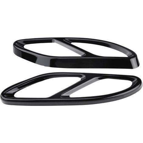 Couvercle Tuyau D Echappement - Acier Inoxydable 304 - Pour Voiture Particuliere - Noir - 1 Paire (1/5)