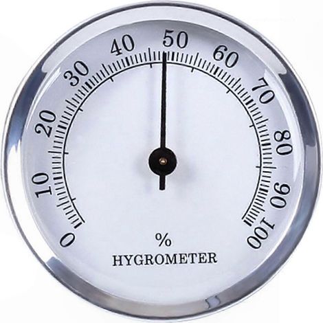 Hygromètre à cigar précis, indicateur rond à aiguille pour boîte à cigares, armoire humidor et coffret, mesure d'humidité fiable (1/5)