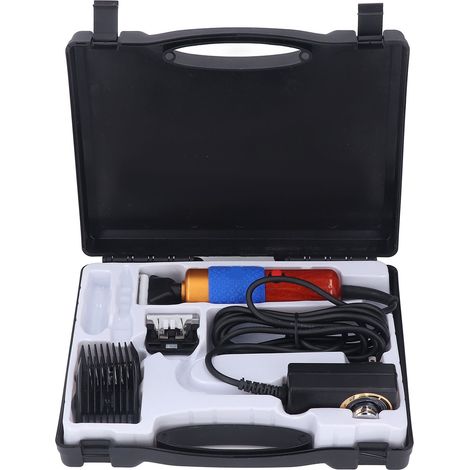 Tondeuse à tapis 200 W, grande puissance, 2 tailles de coupe différentes, 6 vitesses, manche en bois, prise américaine 100-240 V (1/5)