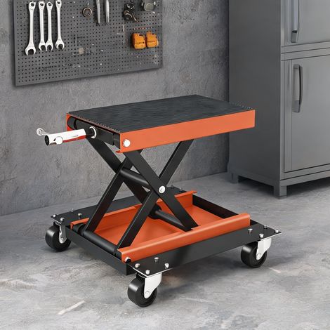 Chèvre de levage pour moto 500 kg orange 49,5 x 39,5 x 13,5 cm (1/5)