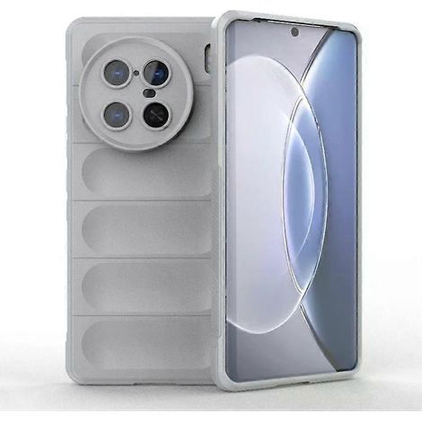 Étui pour téléphone Vivo X90 Pro 5G - Magic Shield TPU + Flanelle, Gris (1/2)