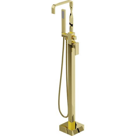 Mexen Avila rubinetto per vasca da bagno indipendente, oro - 75833-50 (1/5)