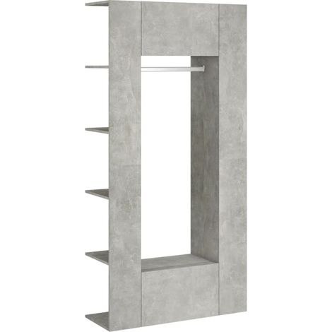 Maison Exclusive - Mobili da Corridoio 2 pz Grigio Cemento in Legno Multistrato