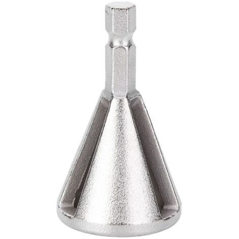 Máquina para eliminar rebabas y desbarbar con cuchillas de metal duro afiladas, desbarbado rápido de barras hexagonales, eliminación de rebabas externas en barras metálicas, tornillos y tubos. (1/4)