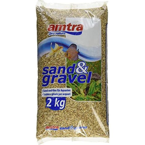 Amtra Ambra Fine - Sabbia per acquario,fondale per acquario acqua dolce e marina, naturale, atossico, 1-2 MM/2KG (1/4)