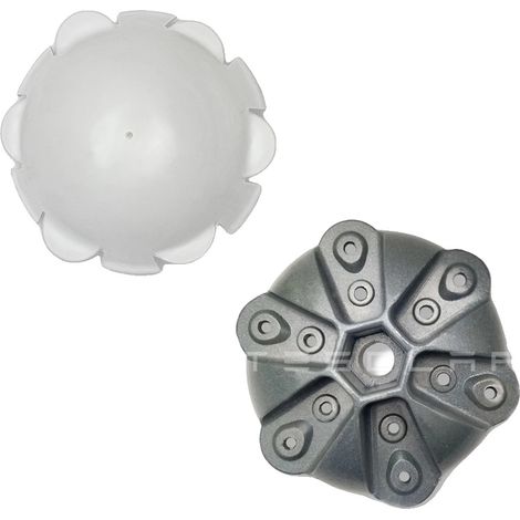 Kit de accesorios para turbina eólica, plástico resistente, compatible con varios modelos, 6 bujes de rueda (1/2)