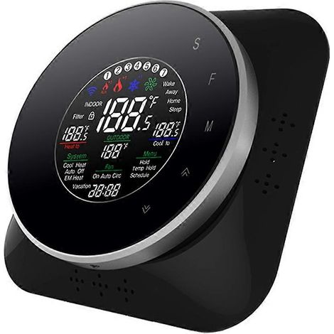 TUYA WIFI 24V AC Wärmepumpenthermostat für HLK-Systeme - kompatibel mit Alexa und Google (US-Stecker). (1/5)