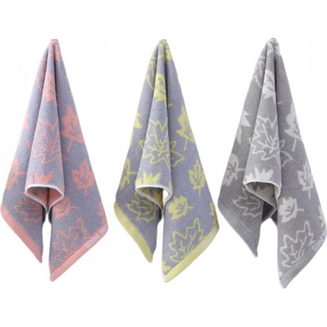 Ensemble de 3 serviettes douces et très absorbantes pour le bain, le visage et les mains. (1/5)