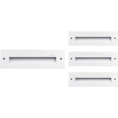 Pack 4 Apliques de Pared LED Empotrables Rectangulares Trido Medi (1/2)