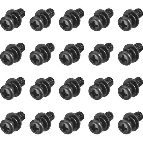 50pcs Vis Tete Plate Phillips M5 X 12mm En Acier Au Carbone (1/5)