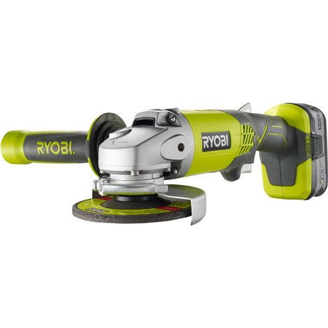 Meuleuse d’Angle Sans Fil 18V Compacte, 115mm, 1 Batterie 4.0Ah Incluse, Sécurité Active – Coupe, Ponçage, Ébarbage (1/5)