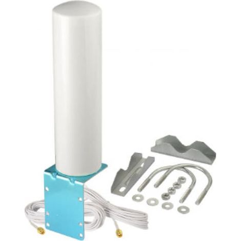 KLVGTIFS PU - Antenne extérieure omnidirectionnelle fixe à gain élevé avec connecteur SMA mâle 10 dBi pour modems, routeurs et amplificateurs de signal cellulaire 3G/4G LTE 5G. (1/4)