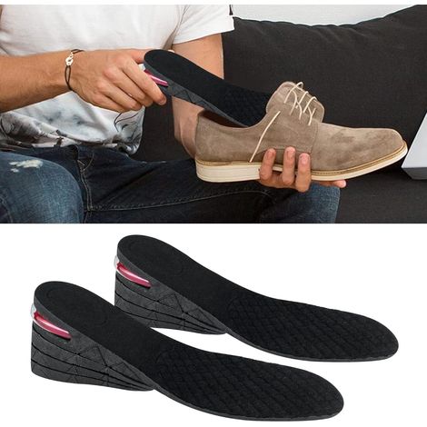1 paire de semelles intérieures réglables à coussin d'air pour augmenter la hauteur du talon, coussin d'air pour chaussures pour homme et femme, hauteur 3,5 à 7 cm (1/5)