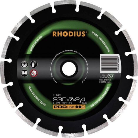 Rhodius LD 40 disco da taglio diamantato 125 mm (1/2)