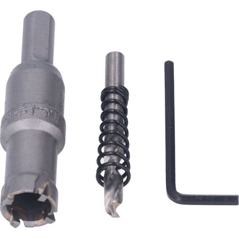 Jeffergarden Scie cloche à dents en carbure de tungstène, foret industriel pour métaux épais, 18 mm-