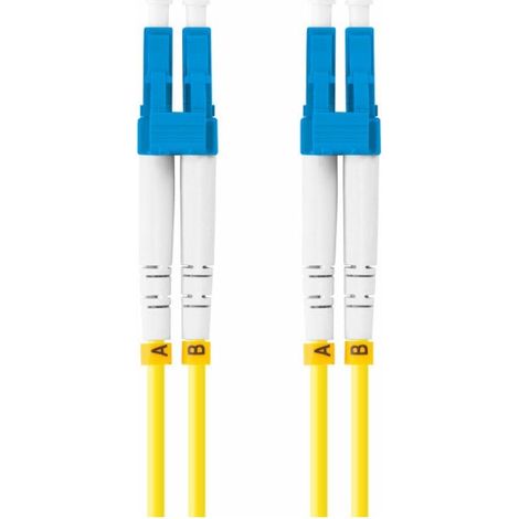 Cordon de brassage fibre optique duplex Lanberg SM LC/UPC-LC/UPC 3,0 mm lszh G657A1 5 m jaune